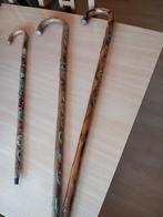 3 Bergstokken met stokplaatjes, Diversen, Wandelstokken, Ophalen