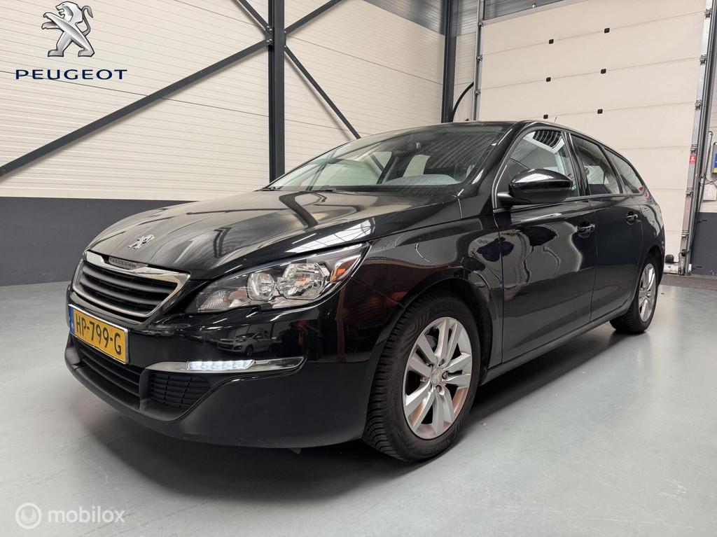 Peugeot 308 SW 1.6 BlueHDI 120PK 6-bak Executive|Navi, Auto's, Peugeot, Voorwielaandrijving, Gebruikt, 4 cilinders, Zwart