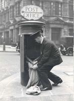 Vervoer-Beroepen-foto-J-523  Post bode, Verzenden, 1980 tot heden, Foto, Nieuw