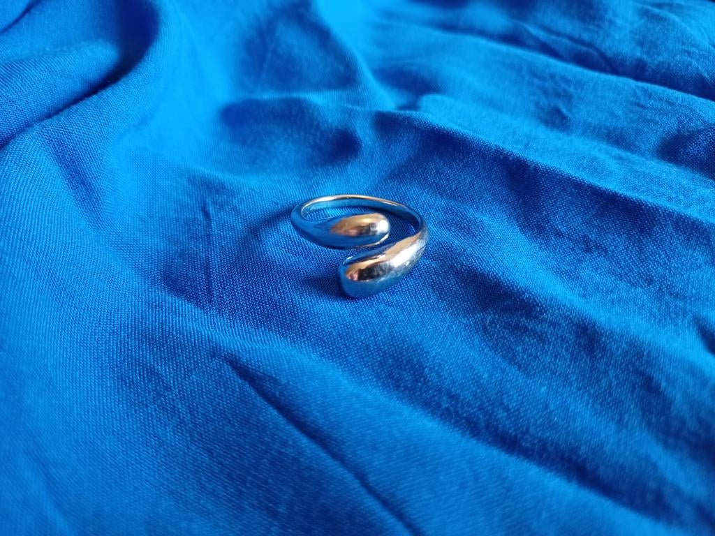 Maat 18 verstelbare stainless steel ring, 18 tot 19, Nieuw, Ophalen of Verzenden, Dame