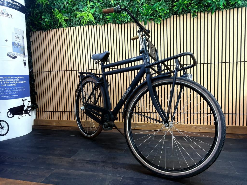 Stadsfiets, heren model 28", Fietsen en Brommers, Overige merken, Terugtraprem, Gebruikt, Versnellingen