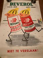 Vintage Beverol Reclameposter, ACF!!!!, Verzamelen, Merken en Reclamevoorwerpen, Ophalen of Verzenden, Gebruikt, Reclamebord
