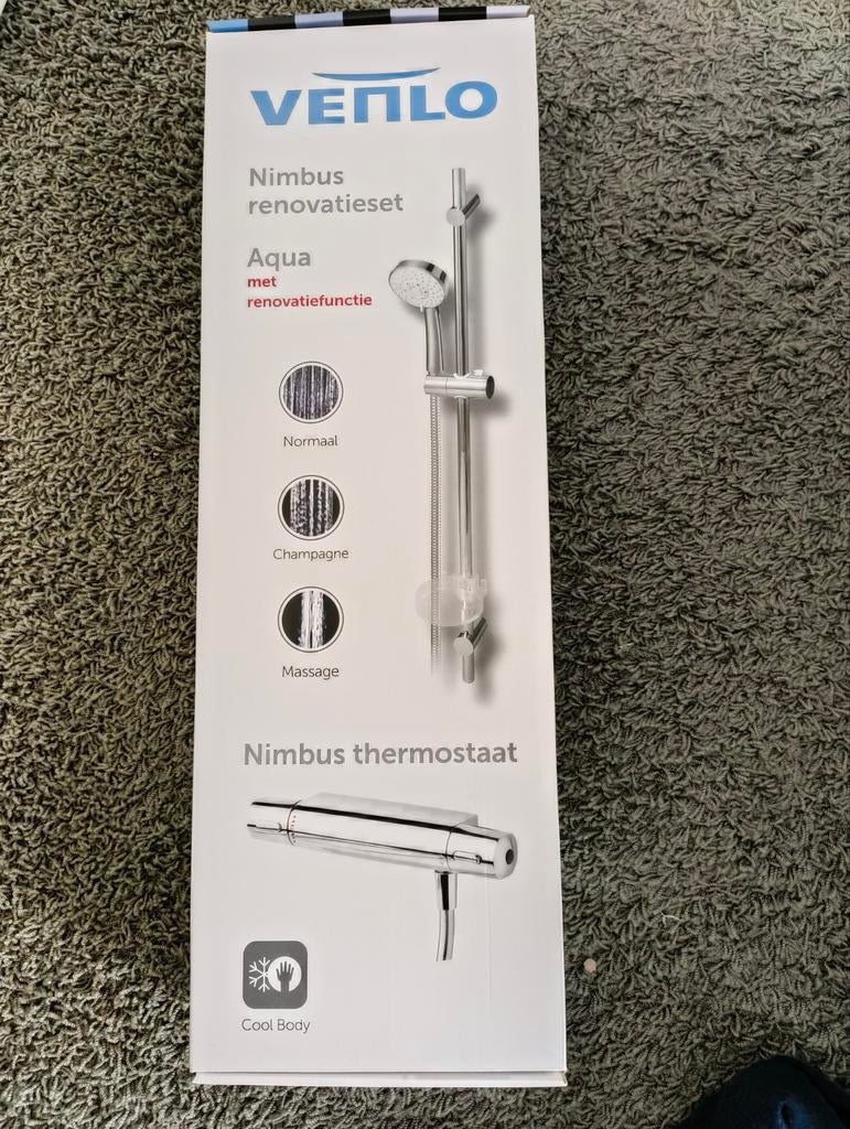 Venlo renovatieset douchethermostaat met glijstanset NIEUW, Doe-het-zelf en Verbouw, Sanitair, Ophalen of Verzenden, Nieuw, Douche