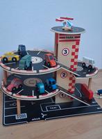 Houten parkeergarage inclusief auto's en helikopter, Ophalen, Gebruikt