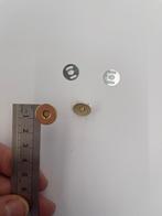 Magneet drukker goud 1,4 cm - 20 sets, Ophalen of Verzenden, Nieuw, Rits of Sluiting