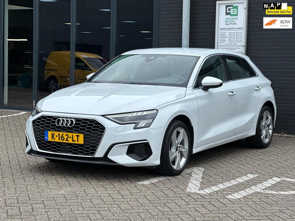 Audi A3 Sportback 30 TFSI Business edition/LED/APP-CONNECT/d, Auto's, Audi, Stof, Euro 6, Origineel Nederlands, Bedrijf