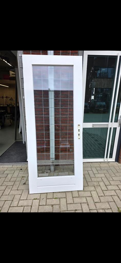 Balkondeur / Achterdeur met glas, Ophalen, Gebruikt, 80 tot 100 cm, Buitendeur