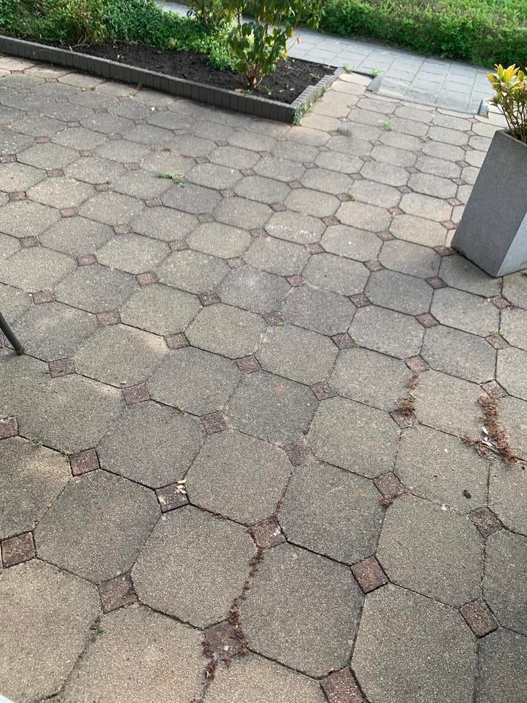 22 m2 beton tegels, Tuin en Terras, Tegels en Klinkers, Ophalen, Gebruikt, 10 m² of meer, Beton