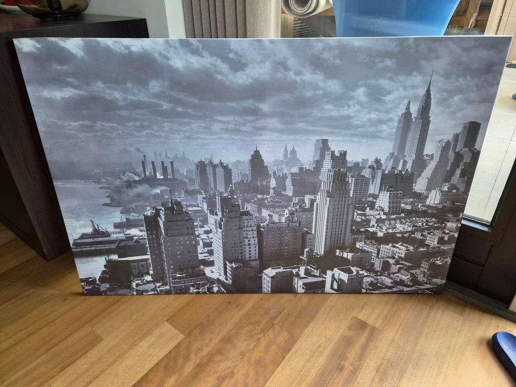 Ikea Brattby New York 120x80 schilderij foto, Ophalen, 125 cm of meer, Zo goed als nieuw, Schilderij
