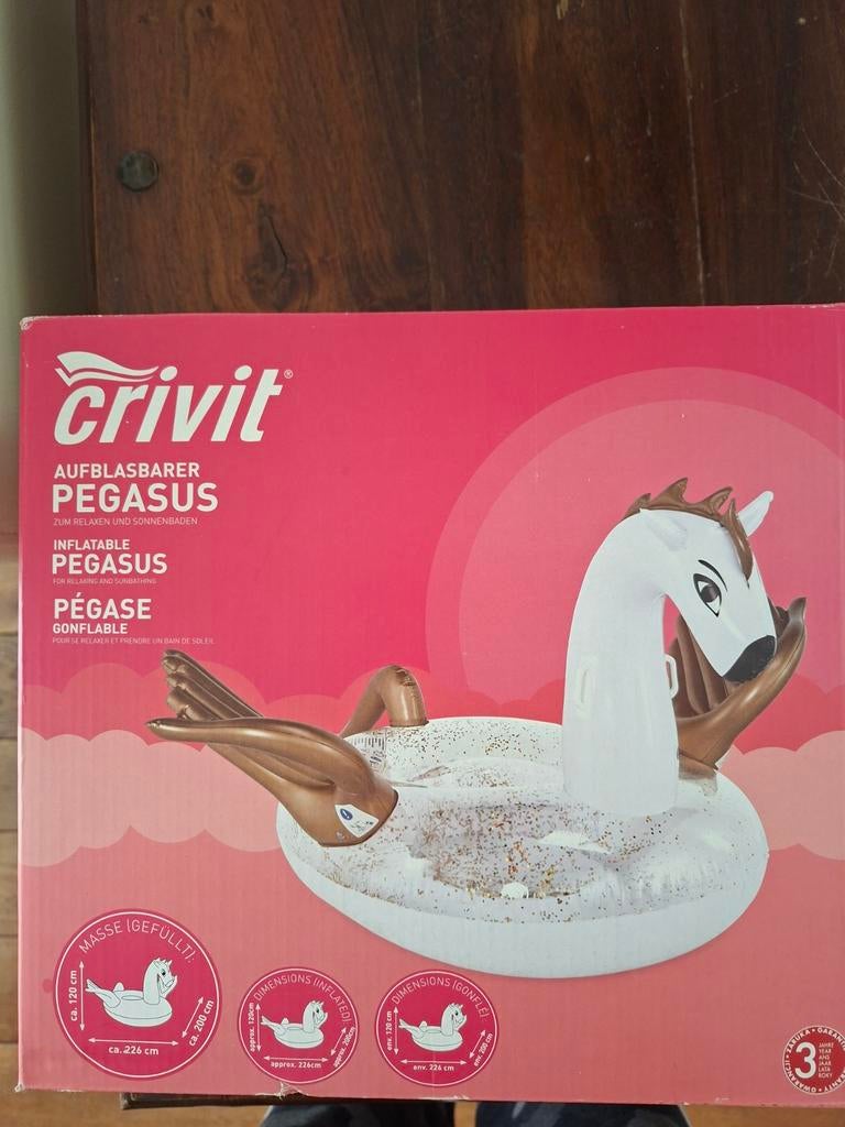 Grote opblaasbare pegasus(nieuw in verpakking)120x226x200cm, Tuin en Terras, Ophalen, Minder dan 80 cm, Overige typen, Nieuw