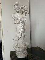Porseleinen Blanc de Chine beeld van Quận Yin, gestempeld, Ophalen of Verzenden