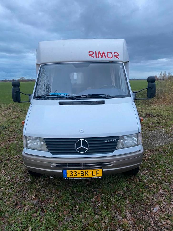 Nette rimor 670 met de onverwoestbare 5 cilinder van mb, Caravans en Kamperen, Campers, Particulier, tot en met 4, Half-integraal