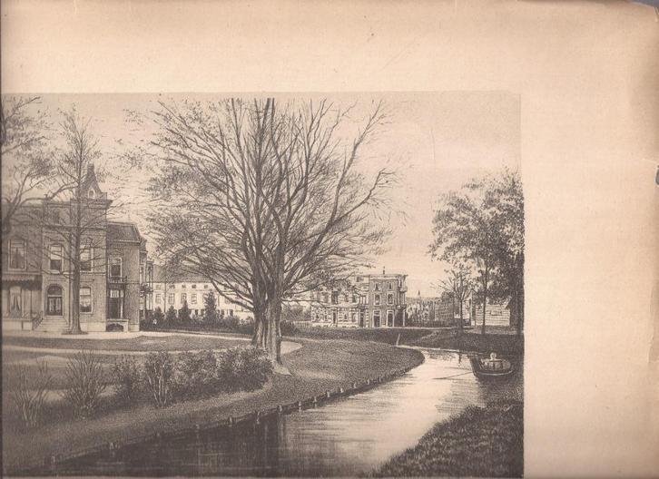 Utrecht Oorsprongpark Litho 1898 uitg Joh De Liefde Utrecht, Antiek en Kunst, Kunst | Etsen en Gravures, Ophalen of Verzenden