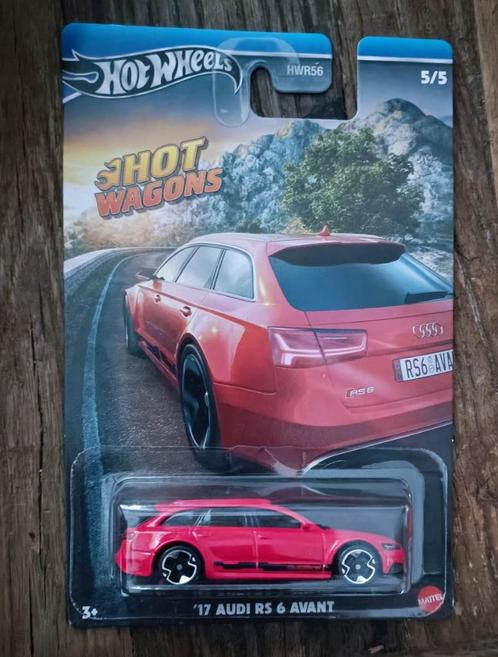 Hot Wheels 2017 Audi RS6 Avant Hot Wagons rood, Hobby en Vrije tijd, Modelauto's | Overige schalen, Nieuw, Auto, Ophalen of Verzenden