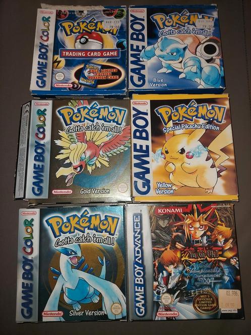 5x Pokémon & Yu-Gi-Oh, Spelcomputers en Games, Games | Nintendo Game Boy, Gebruikt, Role Playing Game (Rpg), 1 speler, Vanaf 3 jaar