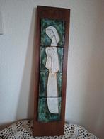 Vintage keramisch wandpaneel Maria met kind, Antiek en Kunst, Ophalen of Verzenden