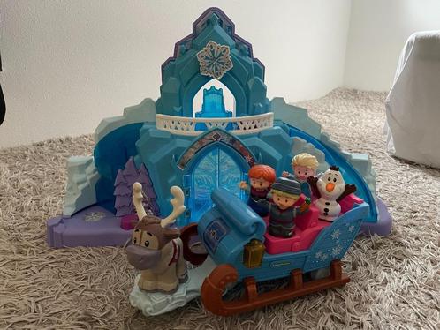 Fisher-Price Little People Frozen Kasteel - Complete set met, Kinderen en Baby's, Speelgoed | Fisher-Price, Zo goed als nieuw