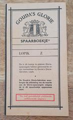 Zegels sparen Gouda's glorie spaarboekje leeg fabriek Lopik, Verzamelen, Merken en Reclamevoorwerpen, Ophalen of Verzenden, Nieuw