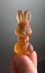 Zeldzame glas beeldje van een konijnfiguur 5.5 cm hoog, Antiek en Kunst, Antiek | Glas en Kristal, Ophalen of Verzenden