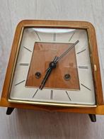 Vintage Bazuin Tafelklok - Hout & Goud, Ophalen of Verzenden