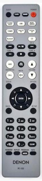 Denon RC-1222 grijs nieuwstaat, Ophalen of Verzenden, Zo goed als nieuw, Origineel, Receiver of Versterker