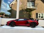 1:18 Lamborghini Aventador SVJ Metallic Red Autoart 79177, Hobby en Vrije tijd, Modelauto's | 1:18, Auto, Autoart, Nieuw, Ophalen of Verzenden