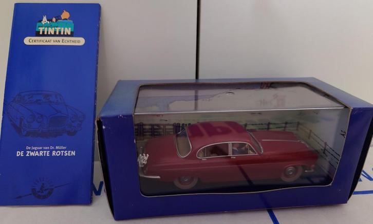 De Jaguar van dokter Müller uit Kuifje en de Zwarte Rotsen, Verzamelen, Stripfiguren, Zo goed als nieuw, Beeldje of Figuurtje