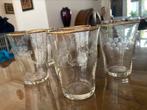 5 mooie art deco glazen, Verzamelen, Glas en Borrelglaasjes, Ophalen of Verzenden, Zo goed als nieuw, Overige typen