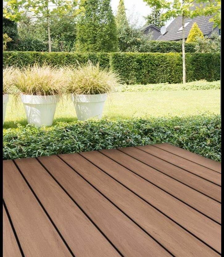 BPC VLONDERPLANKEN HAZEL BROWN, Tuin en Terras, Terrasdelen en Vlonders, Nieuw, Ophalen of Verzenden