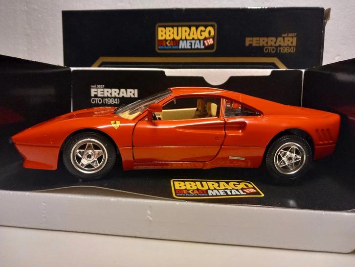 Ferrari 288 GTO rood 1984 Bburago metal 1:18 KRD, Hobby en Vrije tijd, Modelauto's | 1:18, Zo goed als nieuw, Auto, Bburago, Ophalen of Verzenden