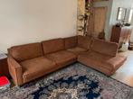 Bruine Hoekbank Microvezel 290x217, Huis en Inrichting, Banken | Bankstellen, Ophalen, 250 tot 300 cm, Gebruikt, Hoekbank