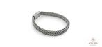 Armband roestvrij staal met dubbele V schakel, Verzenden, Nieuw, Zilver, Staal