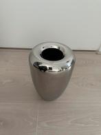 H&M Home vaas zilver chroom rvs, Ophalen, Overige materialen, Overige kleuren, Zo goed als nieuw