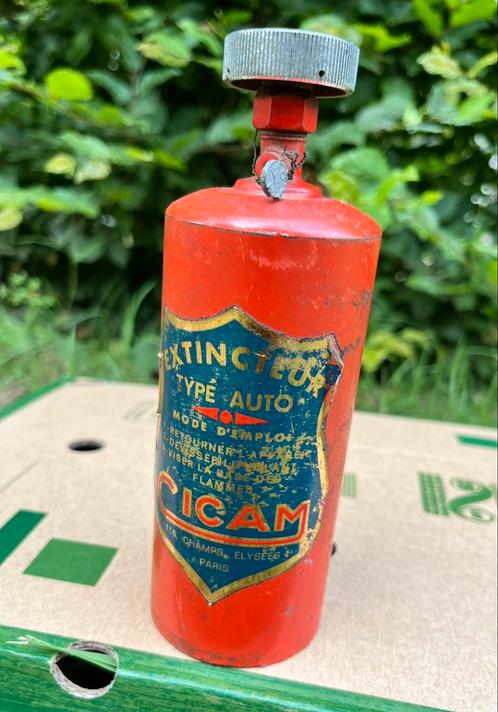 Vintage Brandblusser. Oude Cicam auto brandblusser uit 1966, Verzamelen, Retro, Ophalen of Verzenden