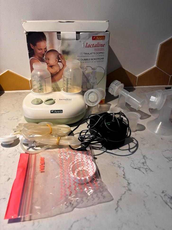 Ameda Lactaline Borstkolf + Extra Onderdelen, Kinderen en Baby's, Babyvoeding en Toebehoren, Gebruikt, Borstkolf, Ophalen