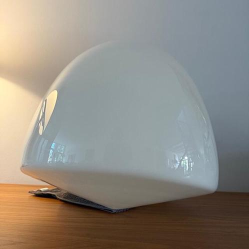 XL glazen lampenkap, hanglamp, Art Deco, vintage, jr 50/60, Huis en Inrichting, Lampen | Plafondlampen, Zo goed als nieuw, Ophalen of Verzenden