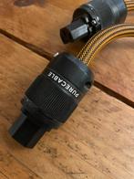 Purecable Nano PWR 302 netkabel 2x 80 cm, Ophalen of Verzenden, Zo goed als nieuw, Minder dan 2 meter