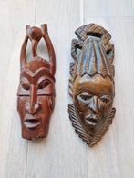 Originele handgemaakte afrikaanse houten maskers, Antiek en Kunst, Ophalen of Verzenden