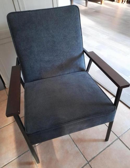 Fauteuil, Huis en Inrichting, Fauteuils, Zo goed als nieuw, Hout, Metaal, Stof, 50 tot 75 cm, 75 tot 100 cm, Ophalen