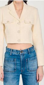 Sandro Nieuwe cropped blazer maat 34 €289, Kleding | Dames, Ophalen of Verzenden, Nieuw, W27 (confectie 34) of kleiner