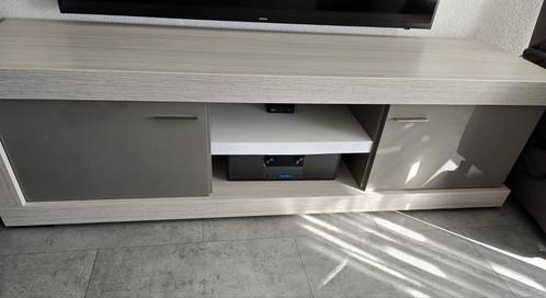 Tv meubel met hoogglans grijs, Huis en Inrichting, Kasten | Televisiemeubels, Zo goed als nieuw, Minder dan 100 cm, 25 tot 50 cm