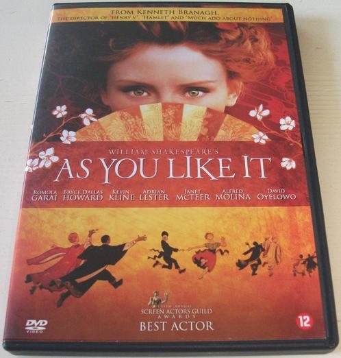 Dvd *** AS YOU LIKE IT *** William Shakespeare, Cd's en Dvd's, Dvd's | Drama, Zo goed als nieuw, Historisch of Kostuumdrama, Vanaf 12 jaar