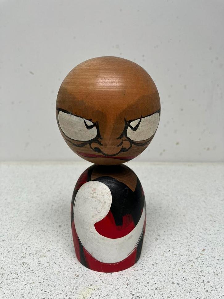 Daruma Knodder Kokeshi, Antiek en Kunst, Kunst | Beelden en Houtsnijwerken, Ophalen of Verzenden