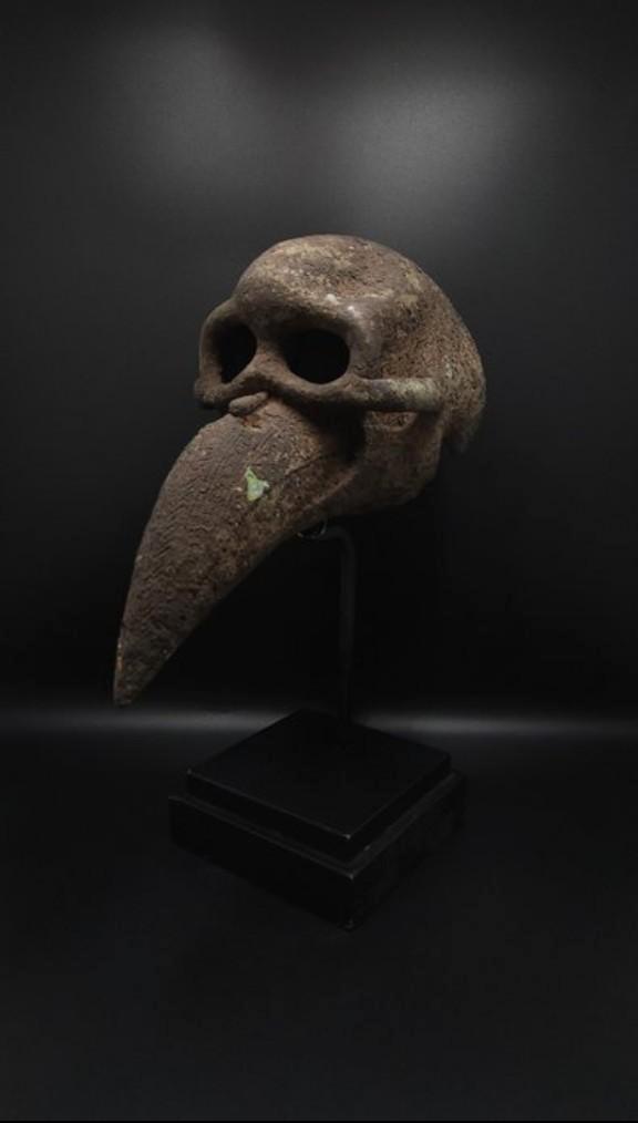 Bronzen schedel, Antiek en Kunst, Kunst | Beelden en Houtsnijwerken, Ophalen of Verzenden