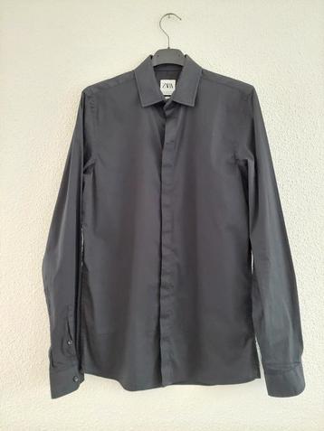 Blouse lengte 69cm Zara 36 zwart 78% katoen 1 week gedragen  beschikbaar voor biedingen