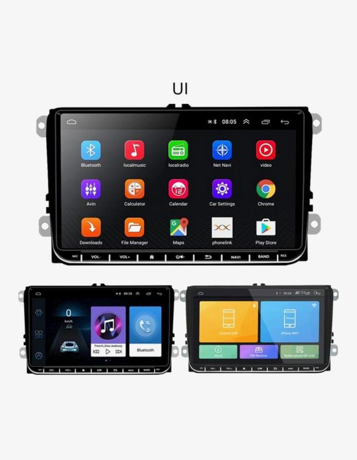 9-inch touchscreen Autoradio met CarPlay + Camera, Auto diversen, Autoradio's, Nieuw, Ophalen
