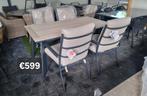 GARDEN IMPRESSIONS TUINSET ONDERHOUDSVRIJE TAFEL 4 STOELEN, Ophalen, Nieuw