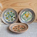 Aardewerk volkskunst wandbordje | per stuk, Ophalen of Verzenden