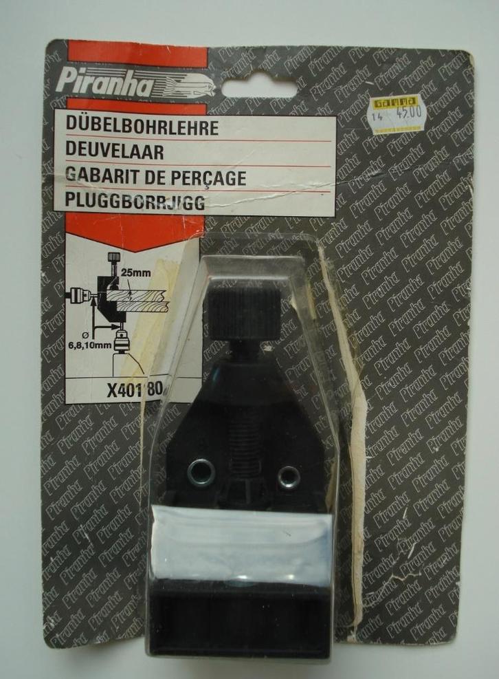 Piranha deuvelaar nauwkeurig deuvels inboren 6,8 en 10mm, Doe-het-zelf en Verbouw, Gereedschap | Handgereedschap, Nieuw, Ophalen of Verzenden