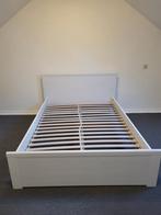 Ikea bed 140x200 inc. lattenbodem, Huis en Inrichting, Slaapkamer | Bedden, 140 cm, Wit, Zo goed als nieuw, Hout